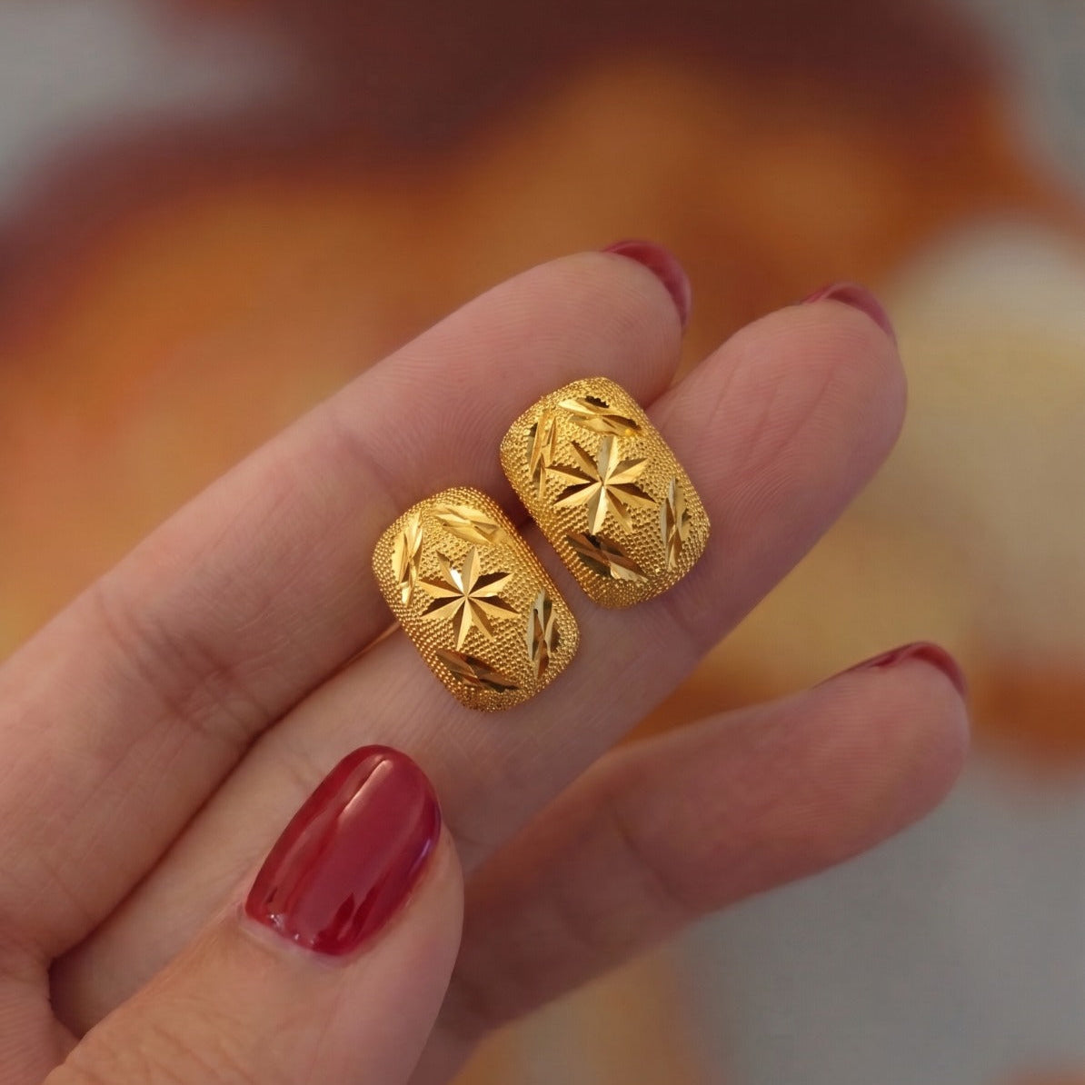 Luminous Unique Design Gold Plated Earrings For Girls/women