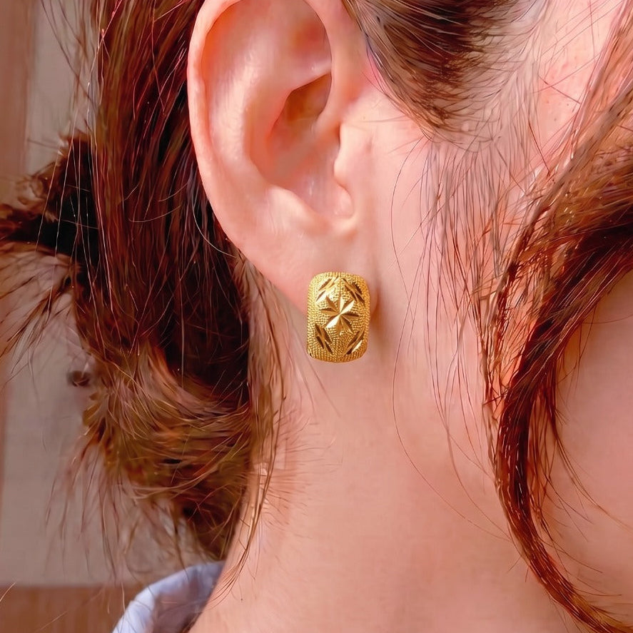 Luminous Unique Design Gold Plated Earrings For Girls/women