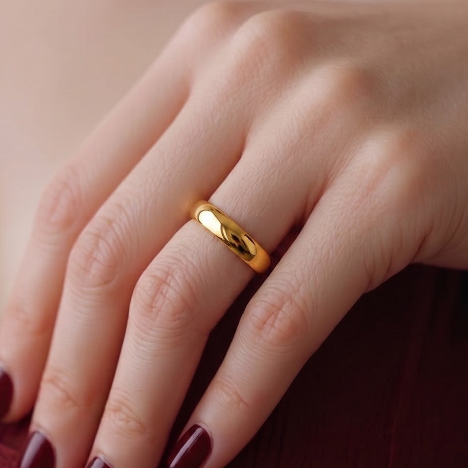 Elegant Unique Design Gold Plated Ring For Girls/Women
