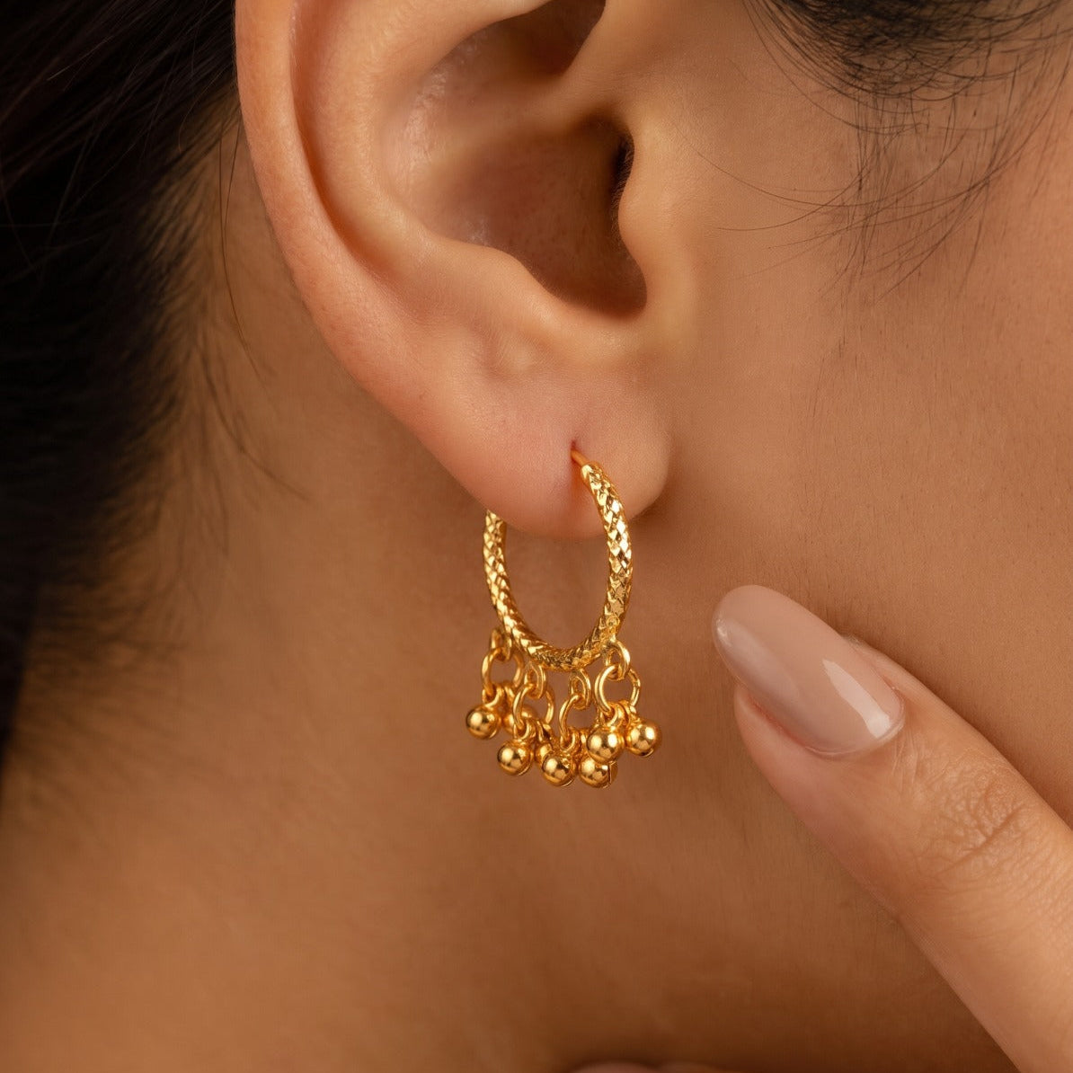 Luminous Unique Design Gold Plated Earrings For Girls/women