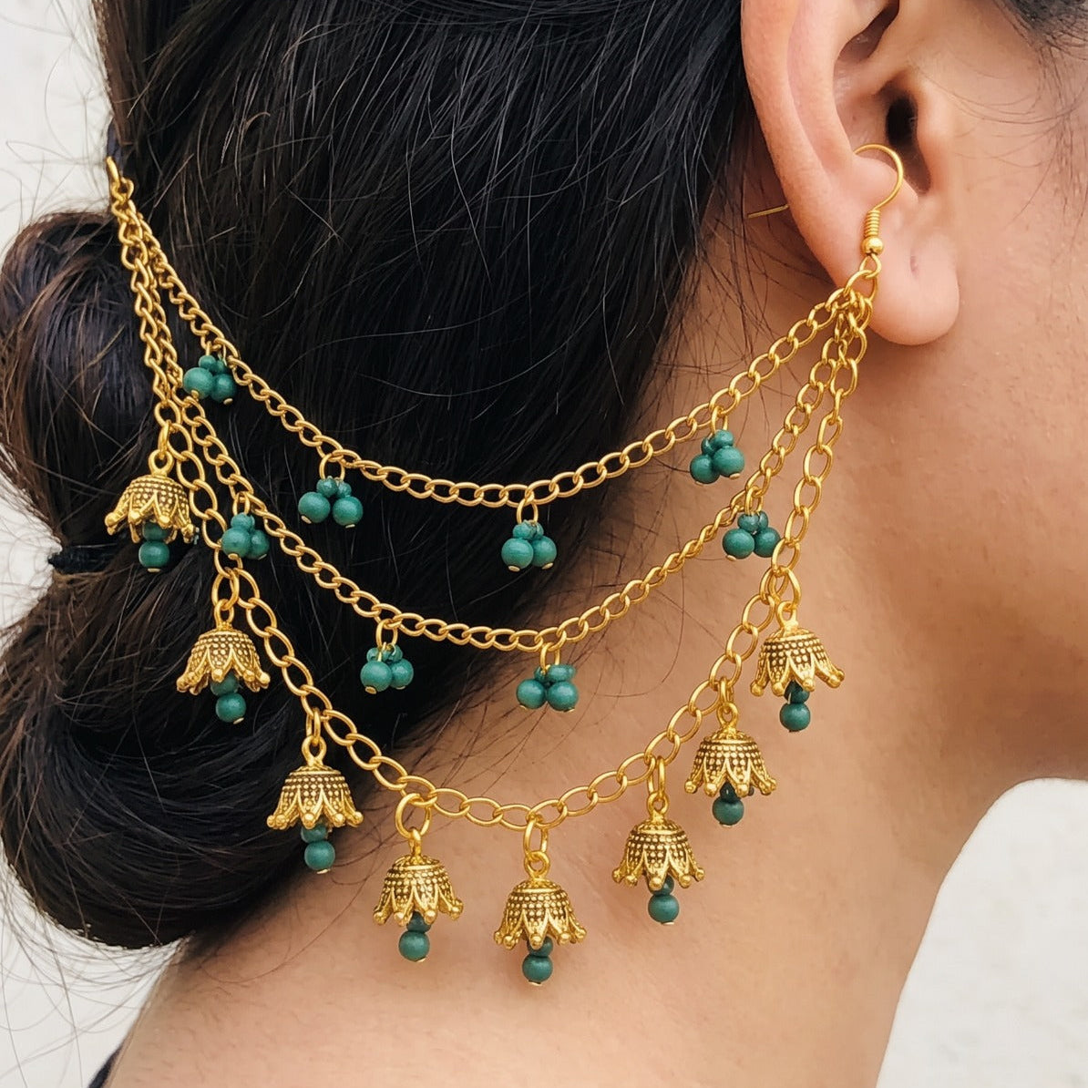 Beautiful Unique Design Gold Plated Sahara For Girls/women