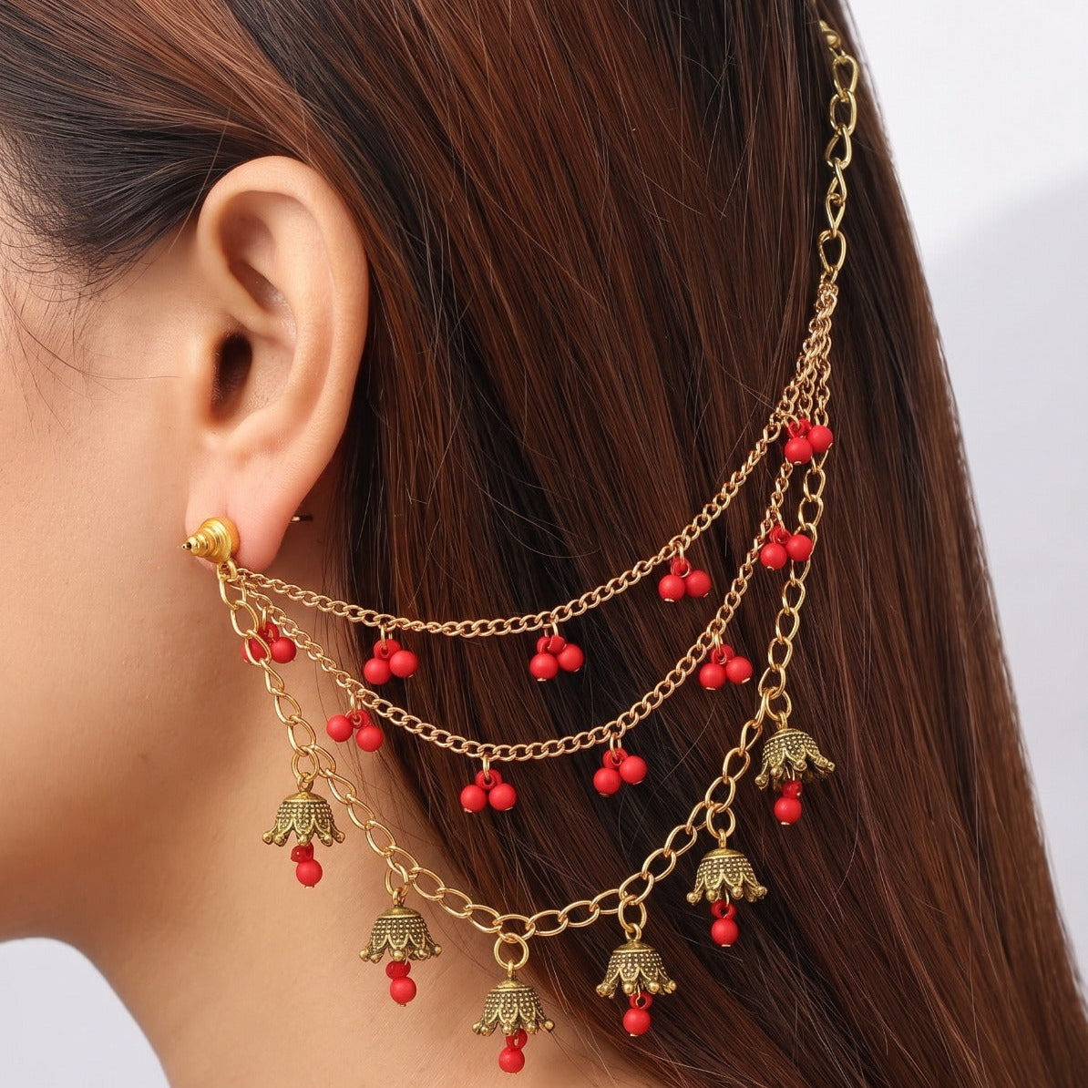 Beautiful Unique Design Gold Plated Sahara For Girls/women