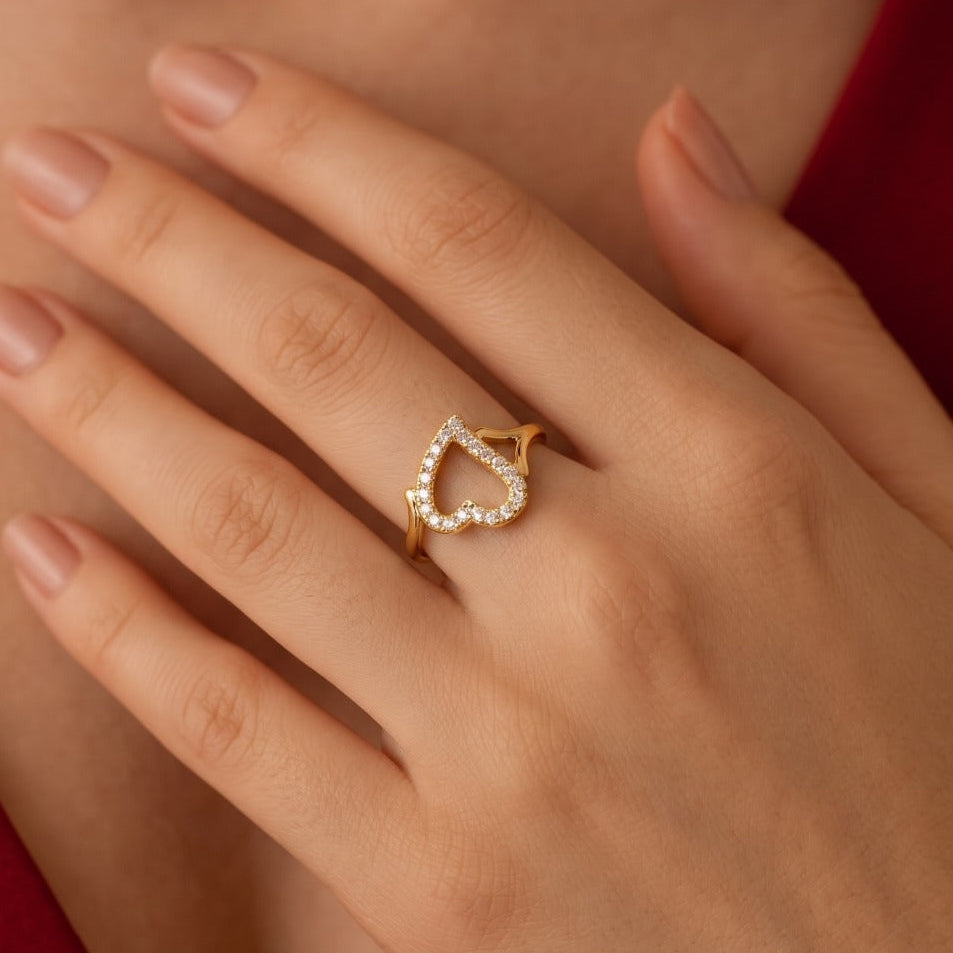 Gorgeous Unique Design Crystal Stones Ring For Girls/Women