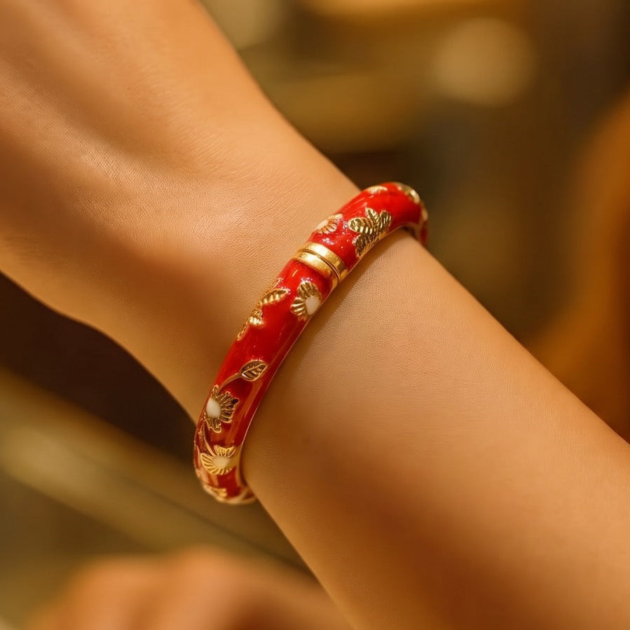 Stylish Unique Design Gold Plated Bangle for Girls/Women
