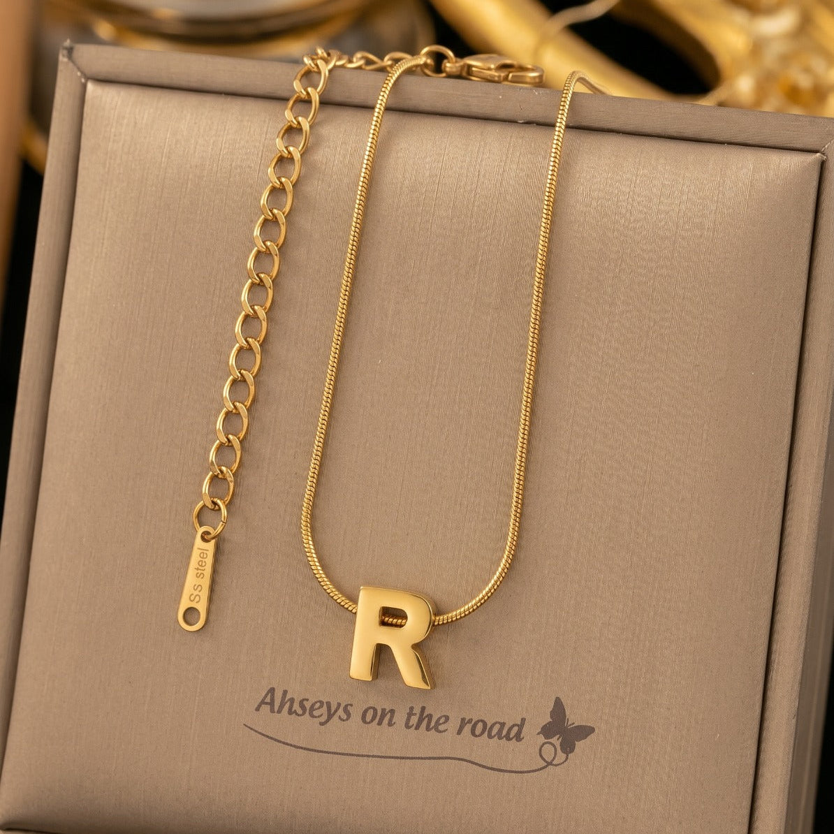 Gorgeous Design Gold Plated Alphabet Pendant for Girls/Women
