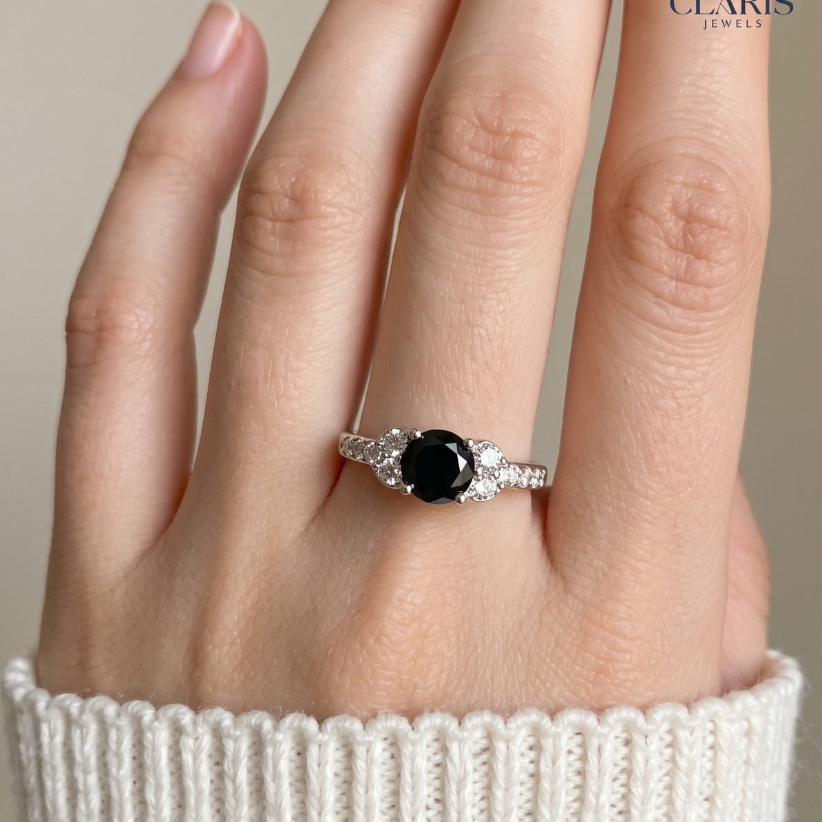 Sparkling Design Silver Plated Crystal Stones Ring For Girls/women