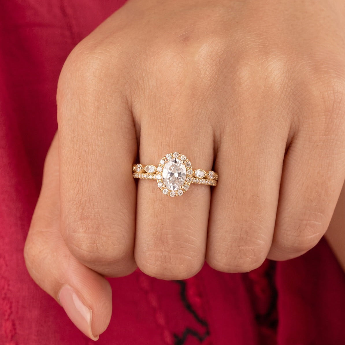 Elegant Design Gold Plated Crystal Stones Ring For Girls/women