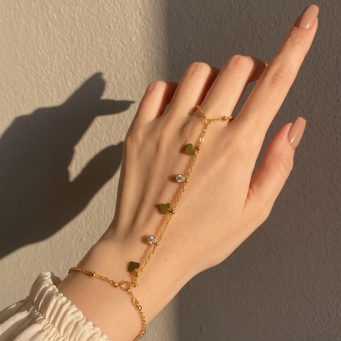 Sparkling Design Gold Plated Crystal Stones Bracelet for Girls/Women