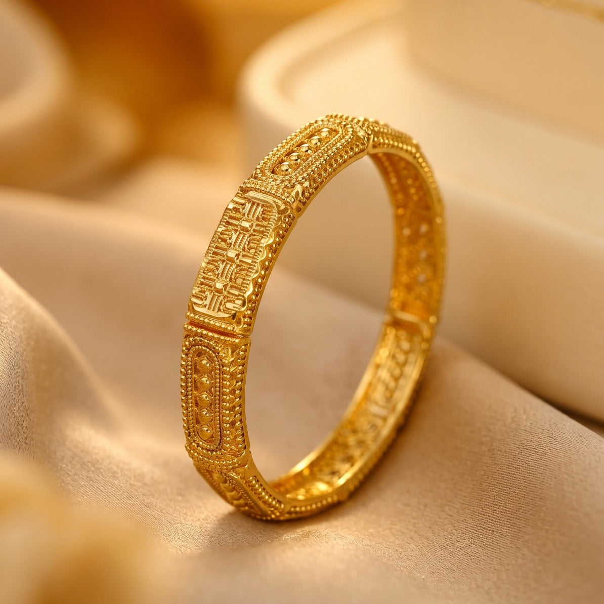 Stylish Unique Design Gold Plated Bangle for Girls/Women