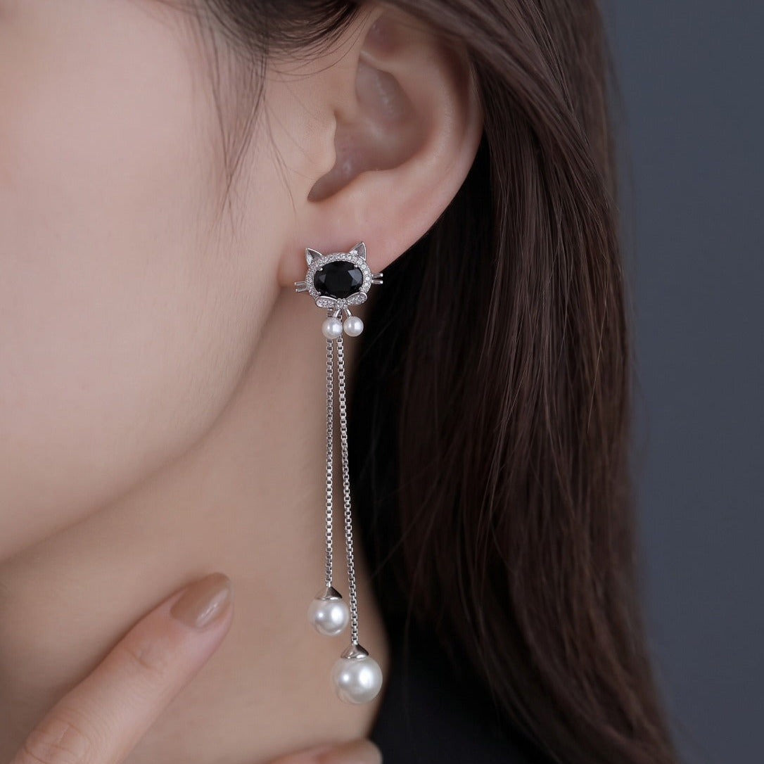 Elegant Design Silver Plated Crystal Stones Earring For Girls/women