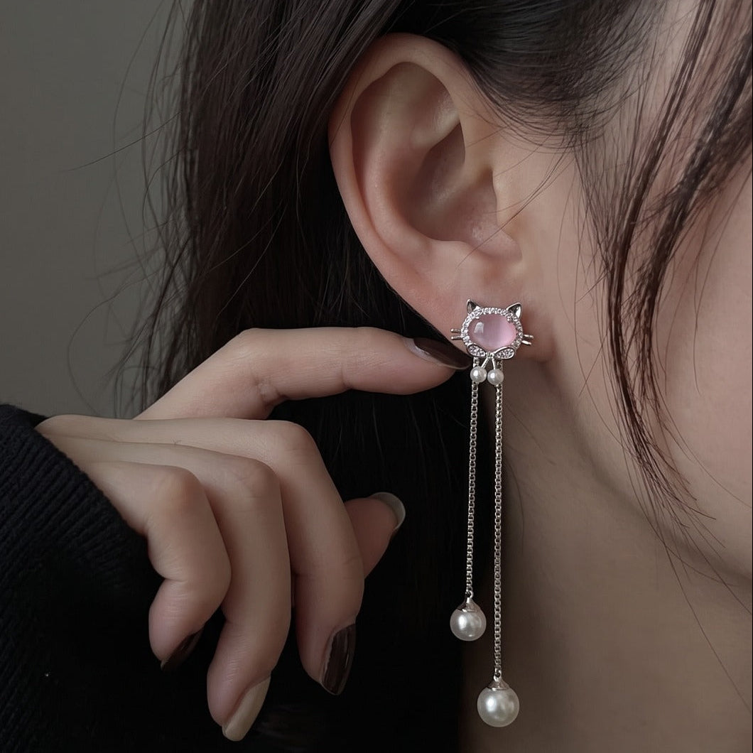 Elegant Design Silver Plated Crystal Stones Earring For Girls/women
