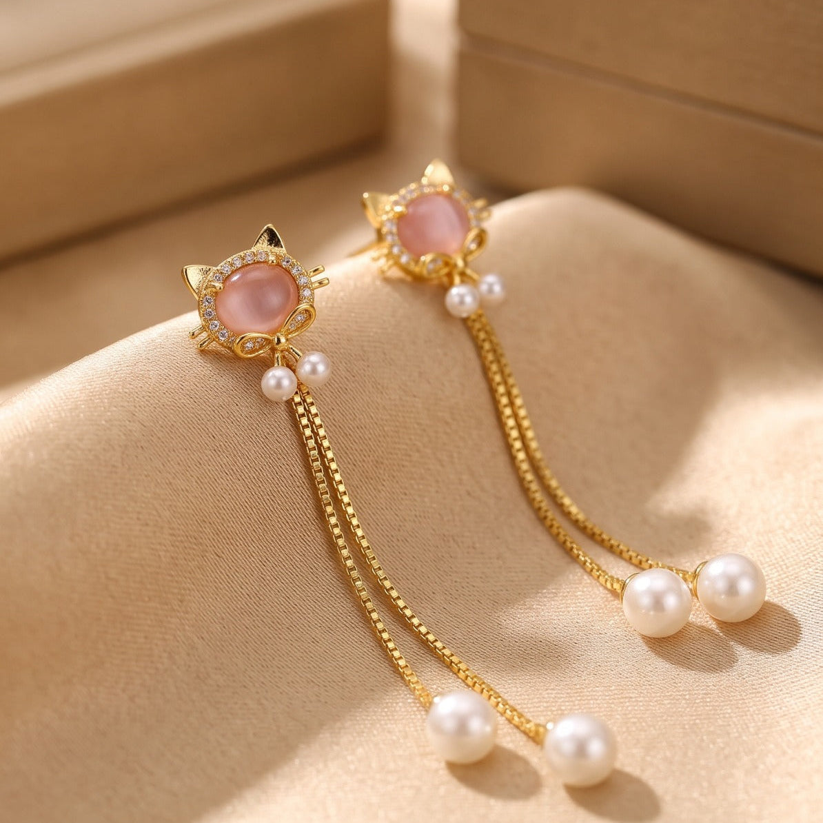 Fancy Design Gold Plated Crystal Stones Earring For Girls/Women