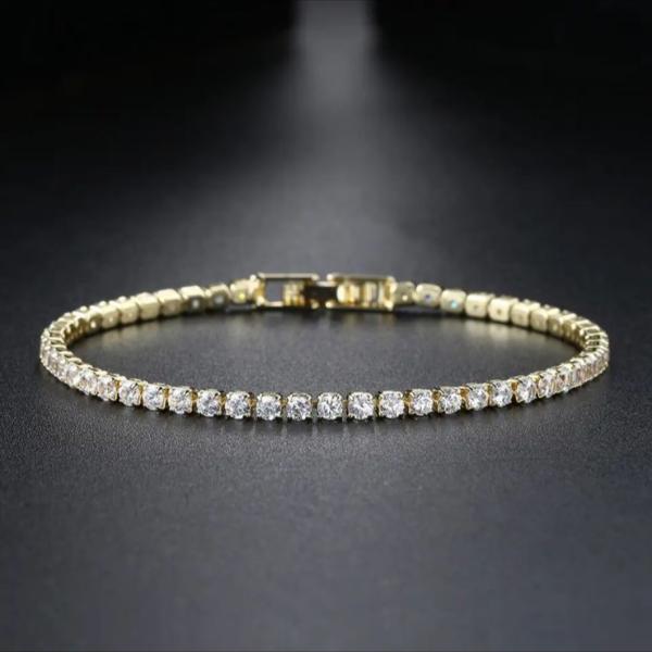 Luminous Fancy Gold Plated Crystal Stones Bracelet for Girls/Women