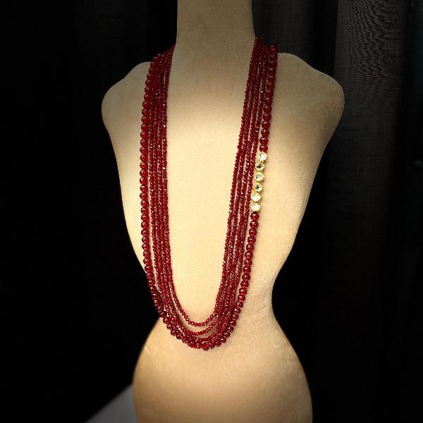 24K Gold Plated Indian Kundan Necklace for Girls/Women
