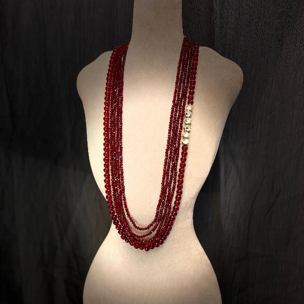 24K Gold Plated Indian Kundan Necklace for Girls/Women