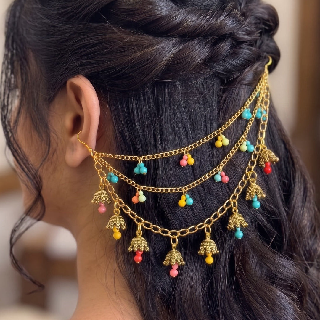 Beautiful Unique Design Gold Plated Sahara For Girls/women