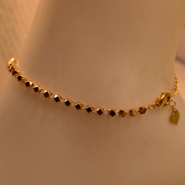 Fancy Design Gold Plated Anklet for Girls/Women