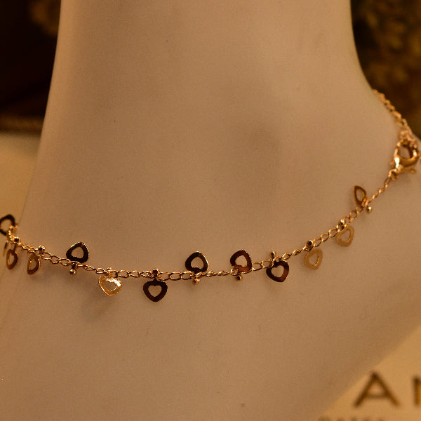 Luxury Unique Design Gold Plated Anklet for Girls/Women