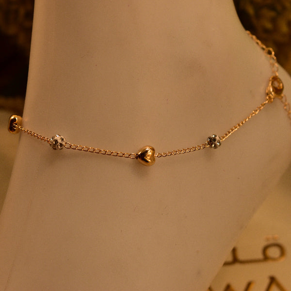 Charming Unique Design Gold Plated Anklet for Girls/Women