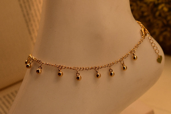 Elegant Unique Design Gold Plated Anklet for Girls/Women