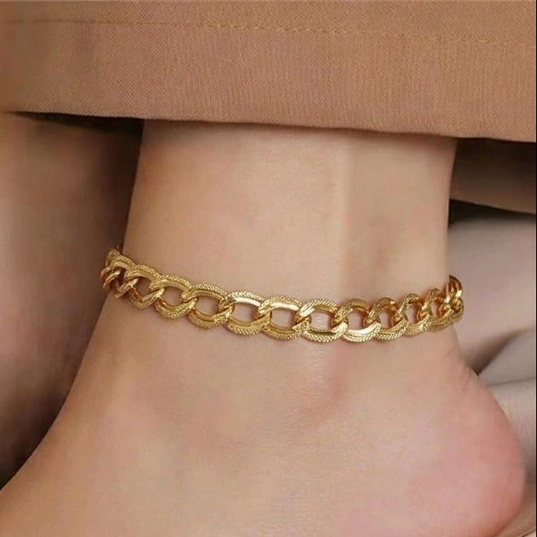 Luxury Unique Design Gold Plated Anklet for Girls/Women