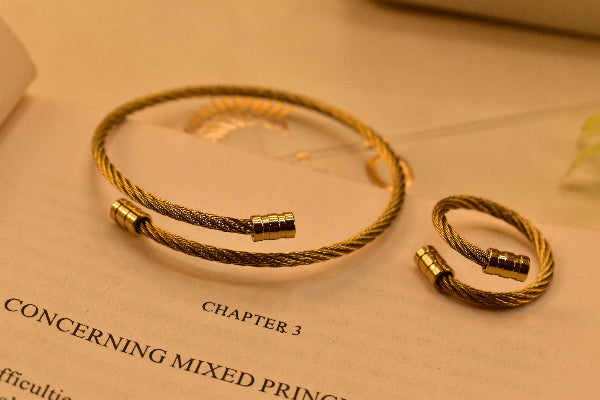 Charming Unique Design Bracelet and Ring Set for Girls/Women