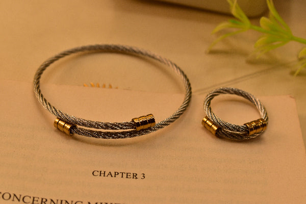 Charming Unique Design Bracelet and Ring Set for Girls/Women