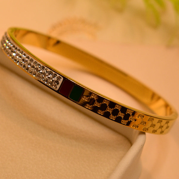 Charming Unique Design Gold Plated Crystal Stones Bracelet for Girls/Women