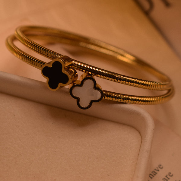 Sparkling Unique Design Gold Plated Bracelet for Girls/Women