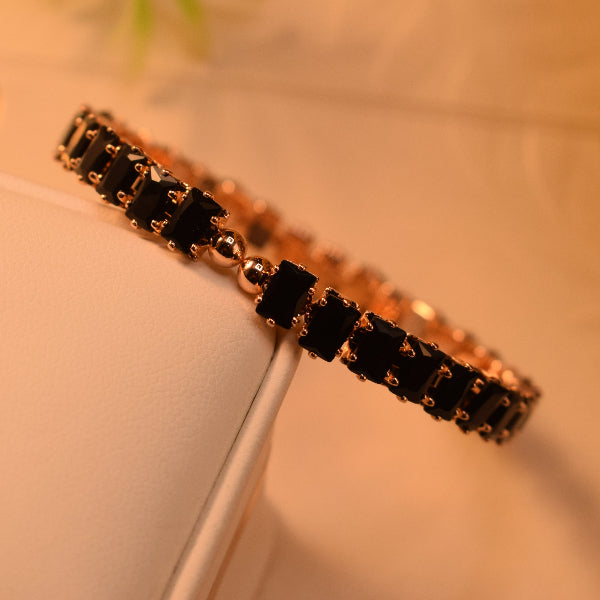 Elegant Design Gold Plated Crystal Stones Bracelet for Girls/Women