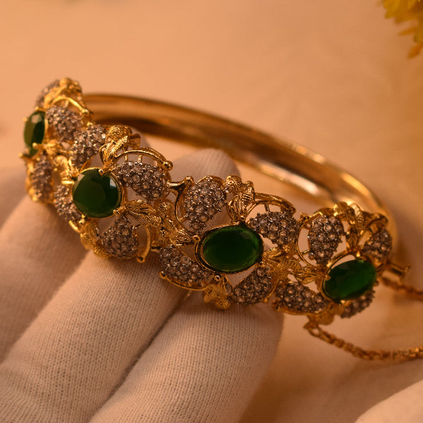 Charming Design Gold Plated Real Stones Bracelet for Girls/Women