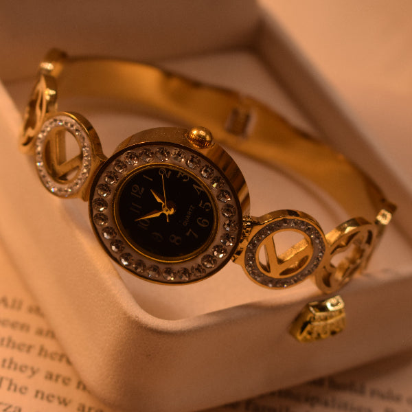 Sparkling Design Gold Plated Crystal Stones Bracelet for Girls/Women