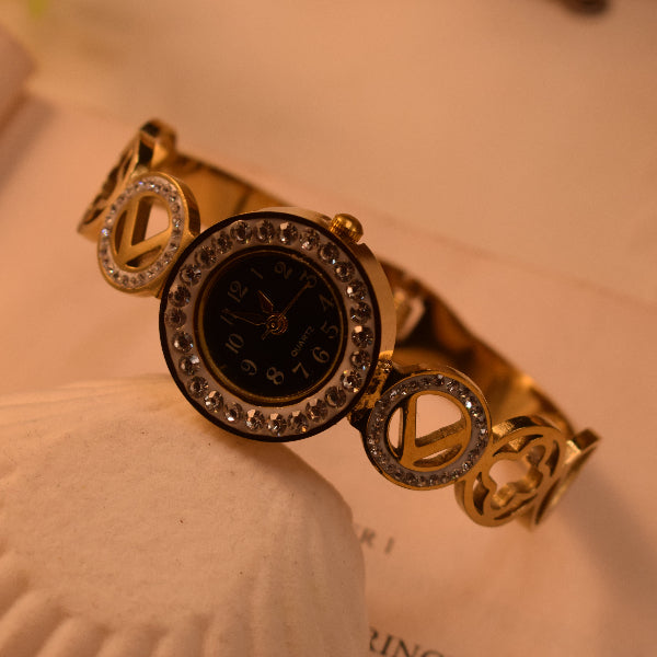 Sparkling Design Gold Plated Crystal Stones Bracelet for Girls/Women