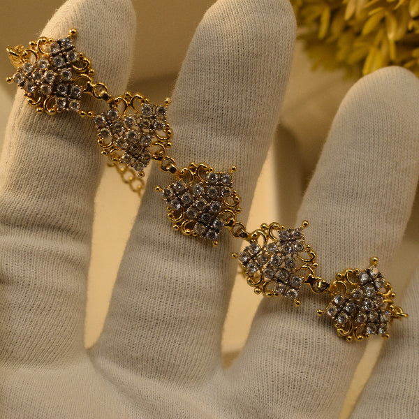 Fancy Unique Design Gold Plated Crystal Stones Bracelet for Girls/Women