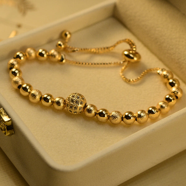 Beautiful Design Gold Plated Crystal Stones Bracelet for Girls/Women