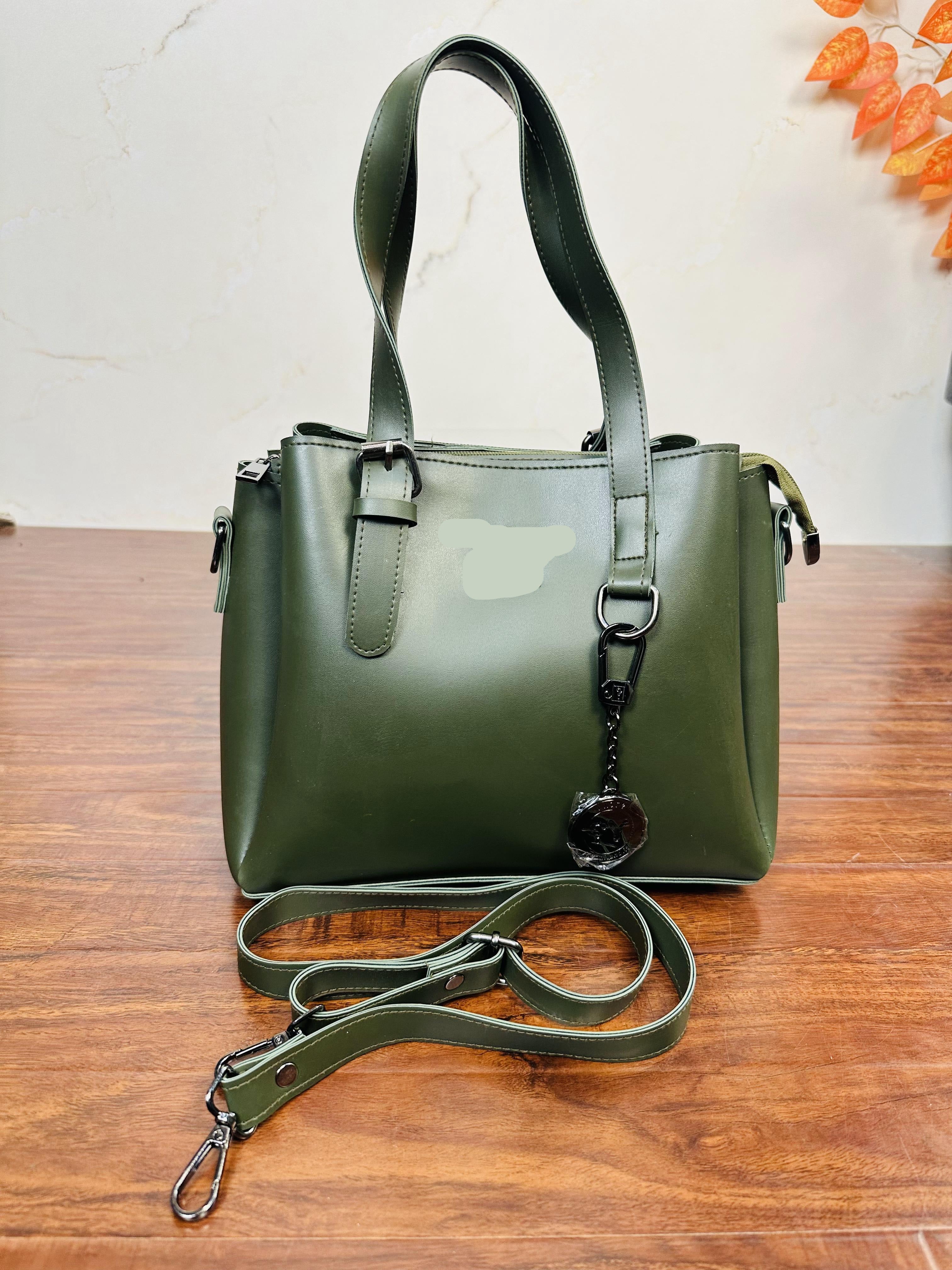 Unique Olive Green Color Handbag For Girls/Women