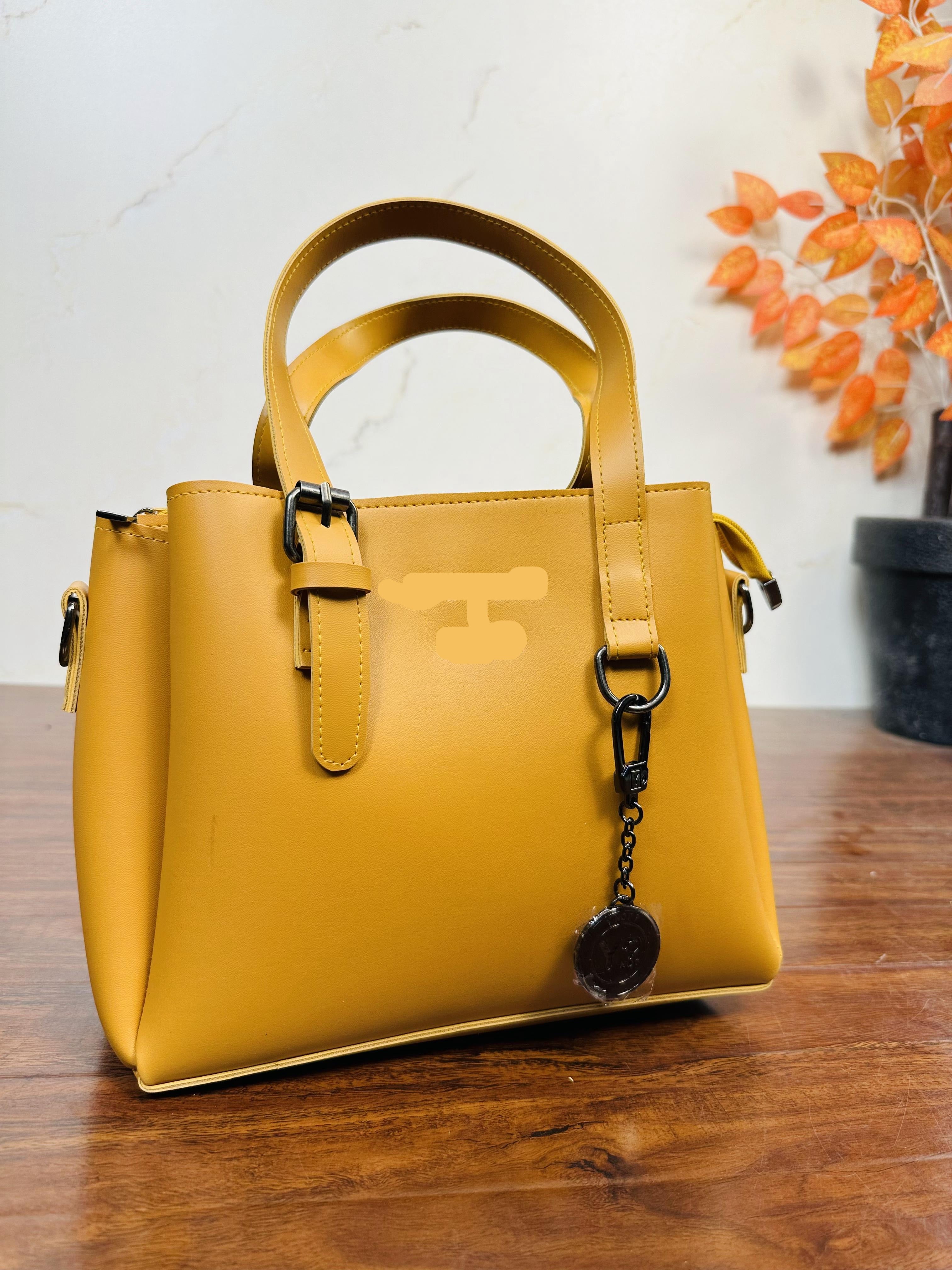 Unique Mustard Color Handbag For Girls/Women