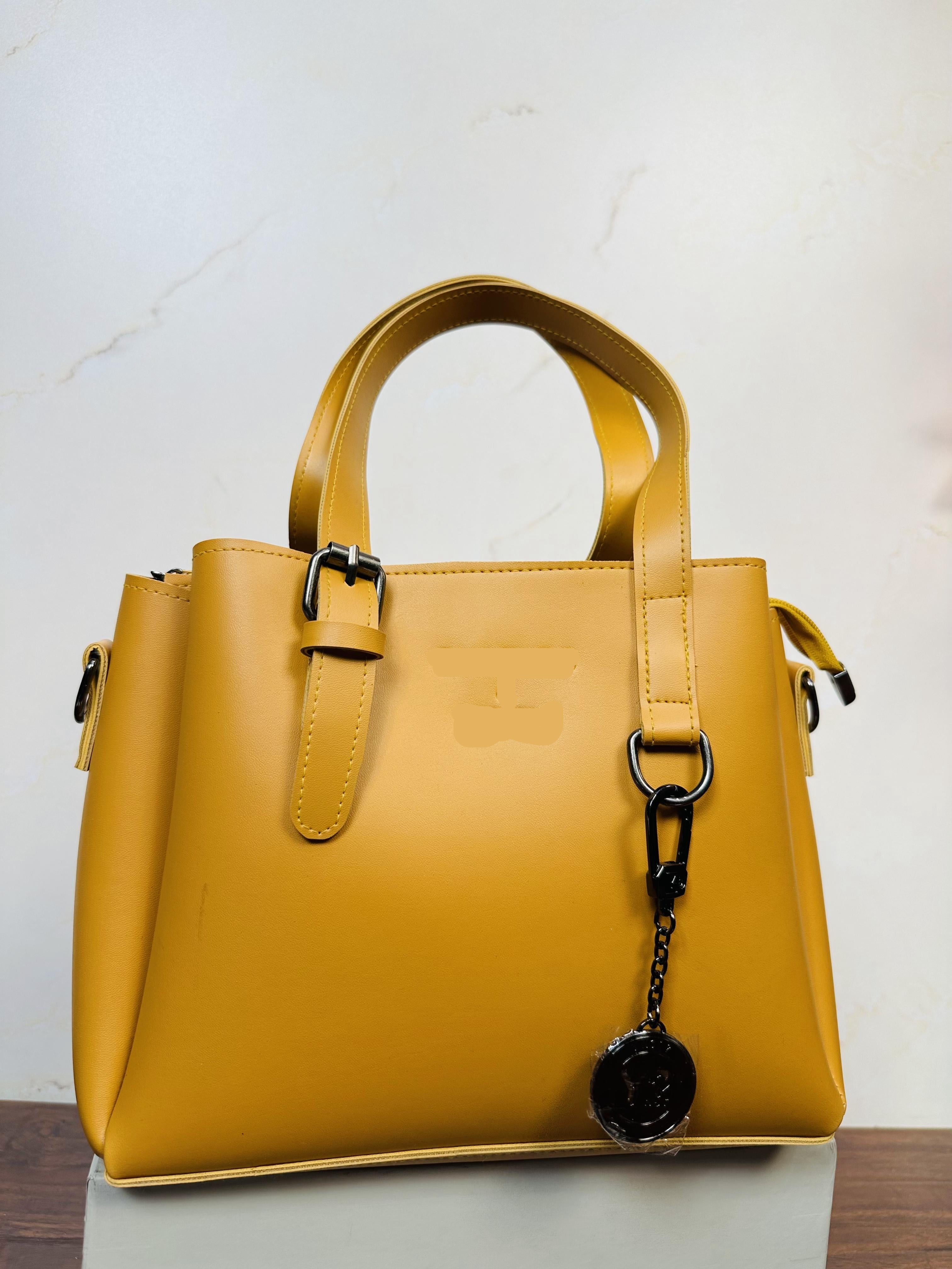 Unique Mustard Color Handbag For Girls/Women