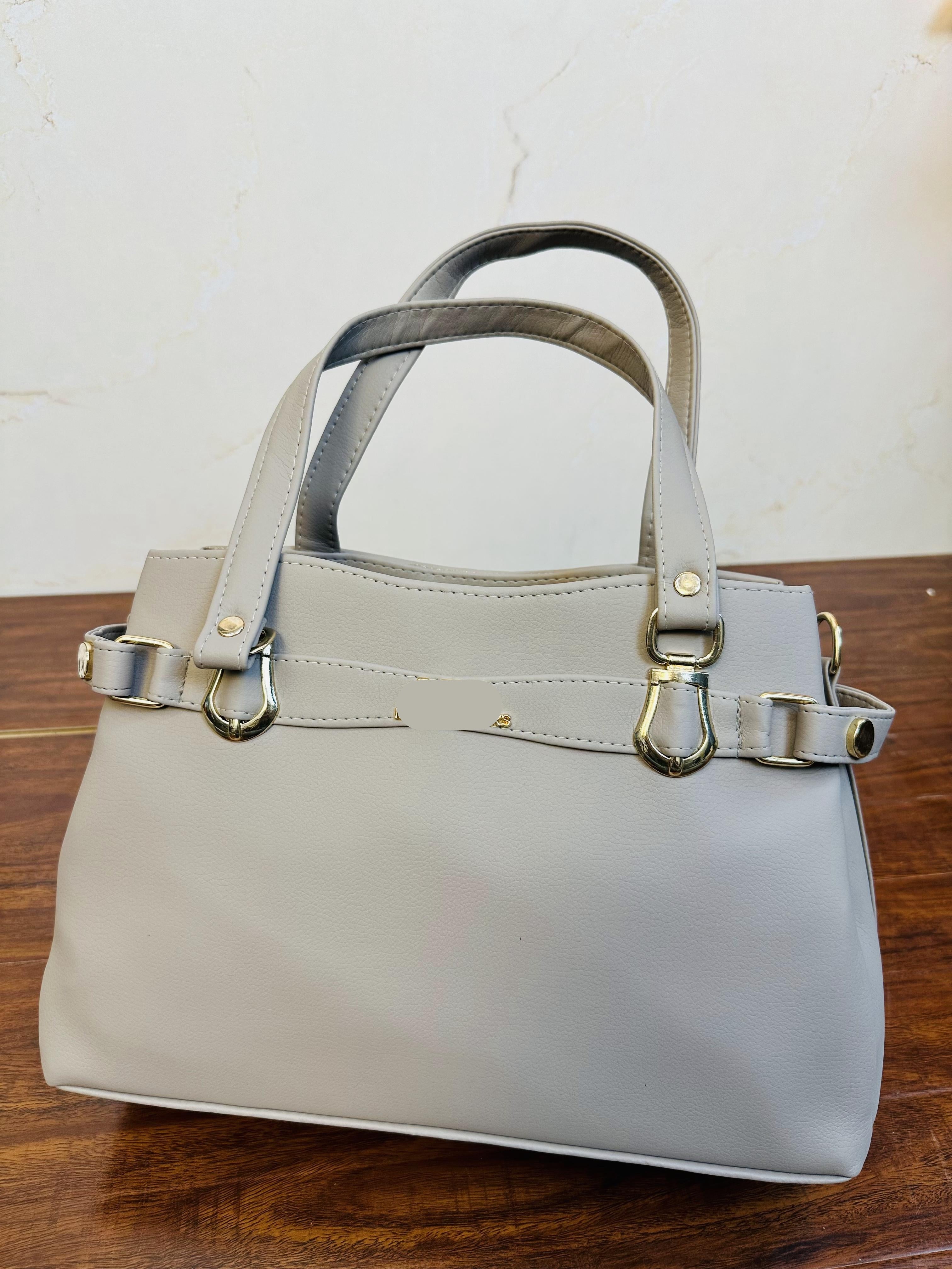 Elegant Cream Color Handbag For Girls/Women