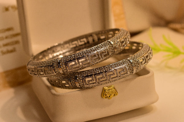 Fancy Unique Design 2pc Bangle Set for Girls/Women
