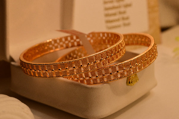 Luxury Unique Design 2pc Bangle Set for Girls/Women
