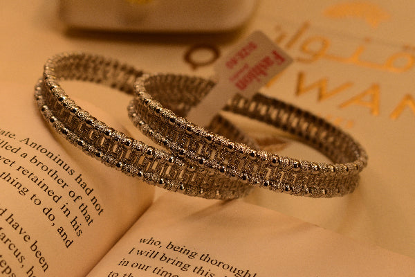 Luminous Unique Design 2pc Bangle Set for Girls/Women