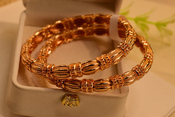 Dazzling Unique Design 2pc Bangle Set for Girls/Women