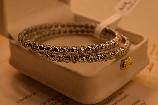 Luxury Unique Design 2pc Bangle Set for Girls/Women