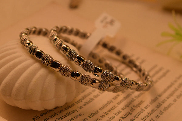 Dazzling Unique Design 2pc Bangle Set for Girls/Women