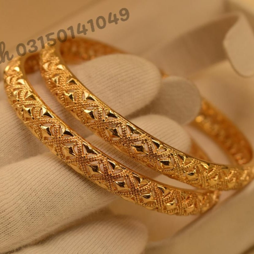 Elegant Design Gold Plated Bangles for Girls/Women