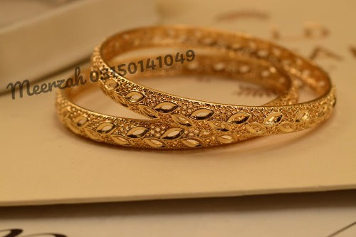 Unique Design Gold Plated Bangles for Girls/Women