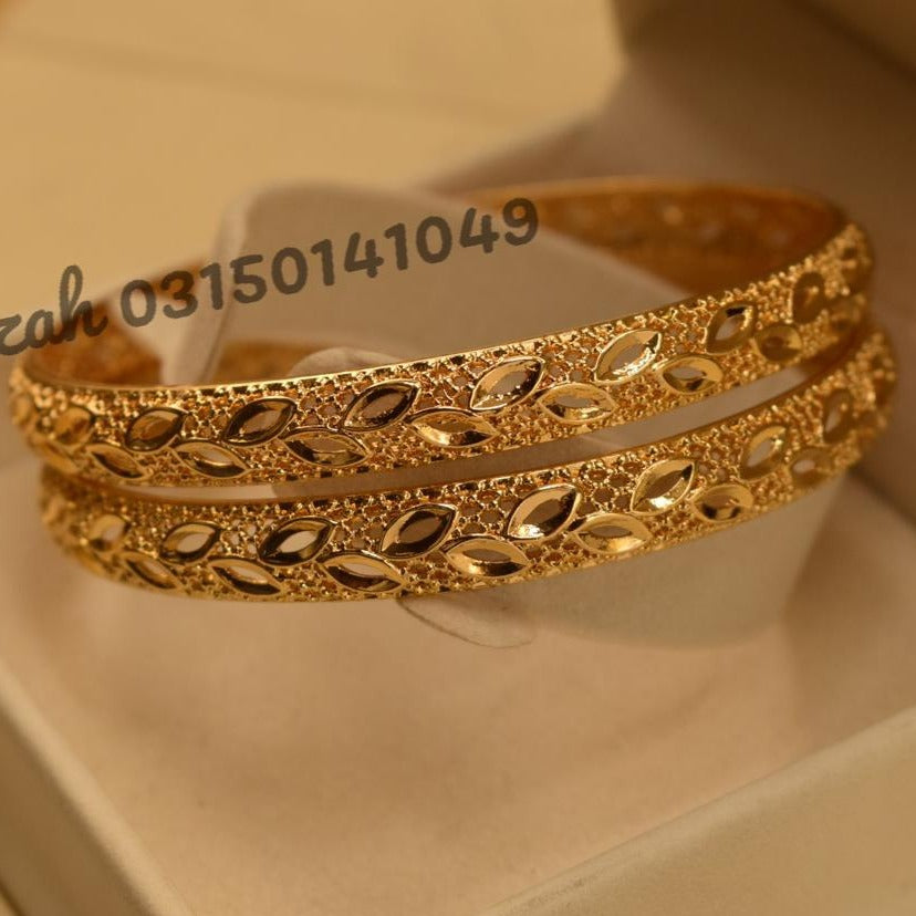 Unique Design Gold Plated Bangles for Girls/Women