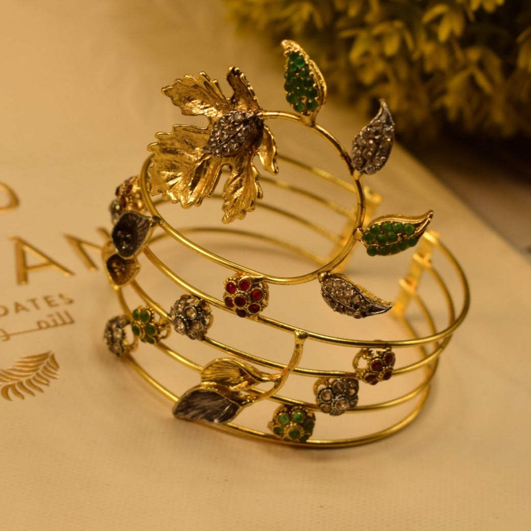 Elegant Design Gold Plated Jarao Bangle for Girls/Women