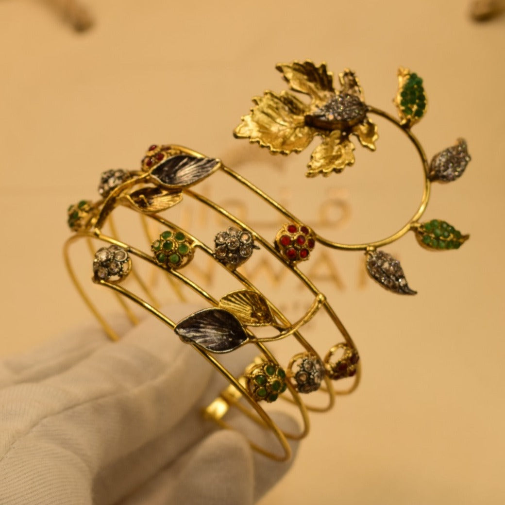 Elegant Design Gold Plated Jarao Bangle for Girls/Women